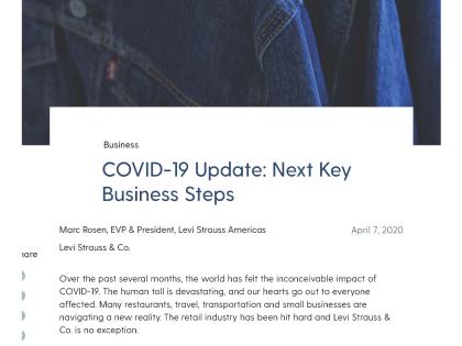 Marc Rosen_COVID-19 Update_ Next Key Business Steps - Levi Strauss & Co _ Levi Strauss & Co
